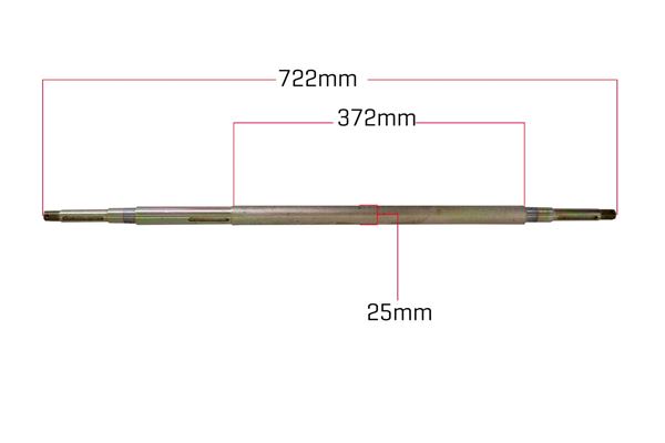 Funbikes Shark 50 Rear Axle 14-1101-00