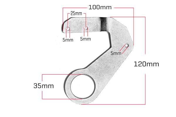 Funbikes 96 Electric Mini Quad Rear Brake Caliper Bracket