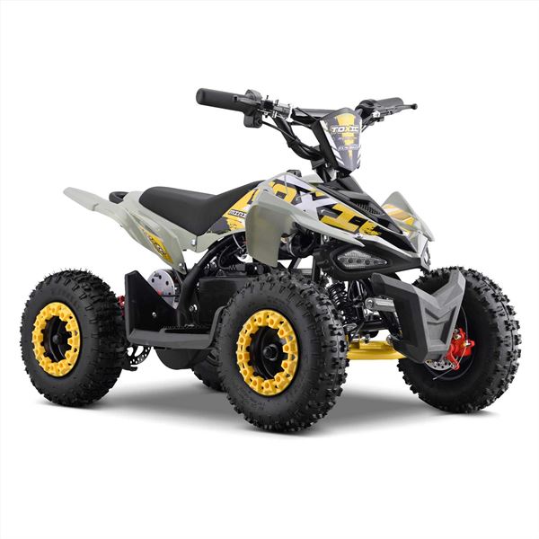FunBikes Toxic 800w Black White Kids Electric Mini Quad Bike V2