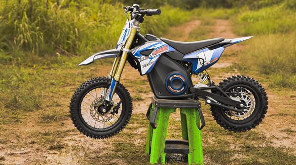 FunBikes MXR 1400w 48v Li 12/10 65cm Blue Kids Electric Dirt Bike 2025