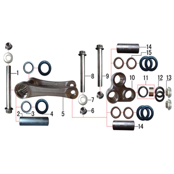 M2R M1 250cc Dirt Bike Rear Linkage Arm