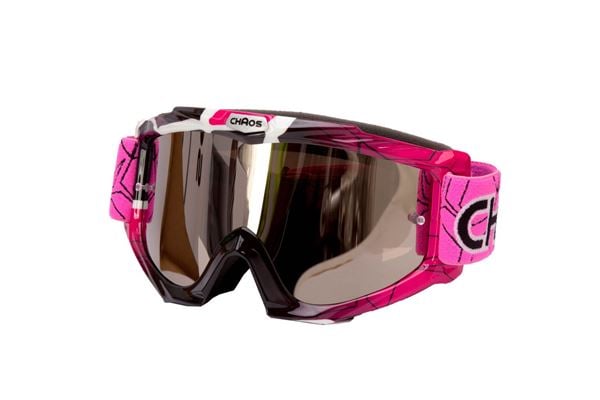 Chaos Kids MX Goggles Pink Black