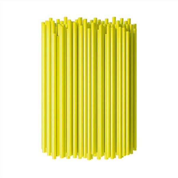 Pit Bike Spoke Wraps 72pcs Set 24cm Yellow