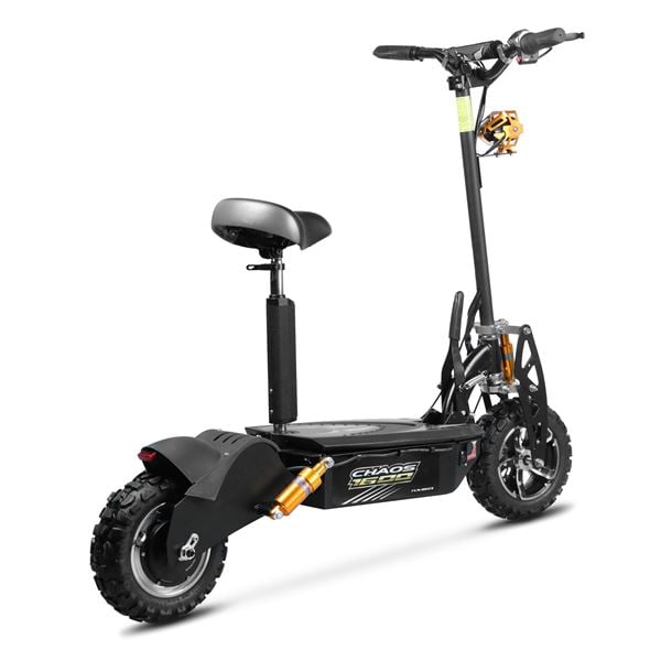 Chaos 1600w 48v SLA Hub Drive Black Off Road Electric Scooter