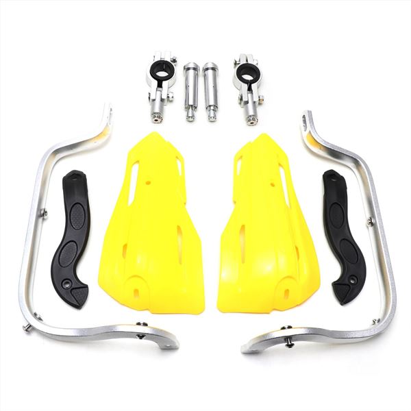 Pit Bike Reinforced Hand Guards Yellow