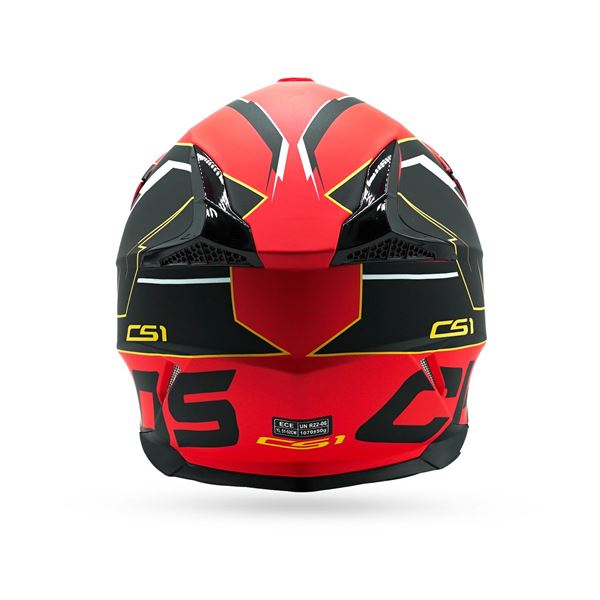 Chaos CS-1 Kids Motocross Crash Helmet Red
