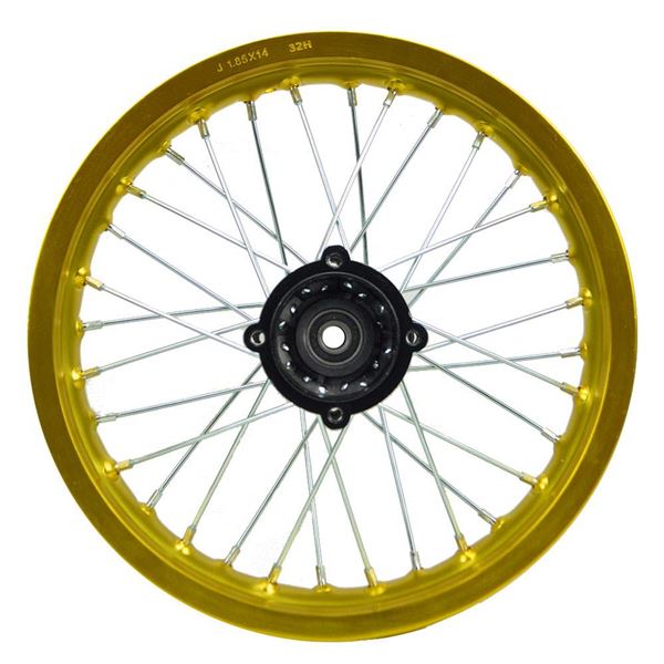 Pit Bike 14" Gold Rear Wheel Rim