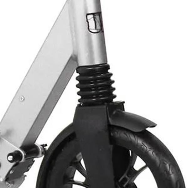 Mashed Up PREMIUM City Commuter 200mm Silver Adjustable Folding Kick Scooter