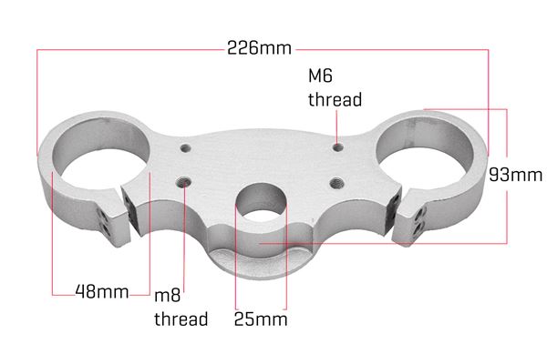M2R KMX140 KMX160 Pit Bike 48mm Lower Fork Triple Clamp