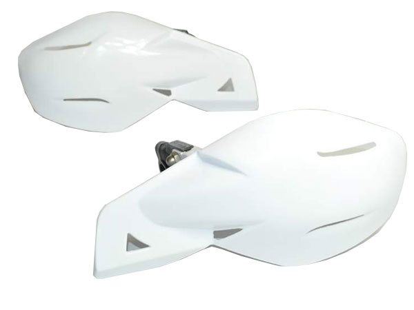 Pit Bike Handlebar Brush Guards White