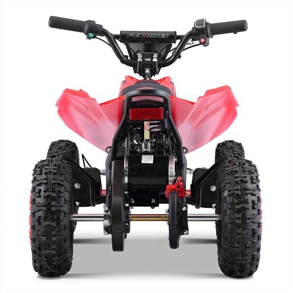 FunBikes Toxic 800w Black/Red Kids Electric Mini Quad Bike V4