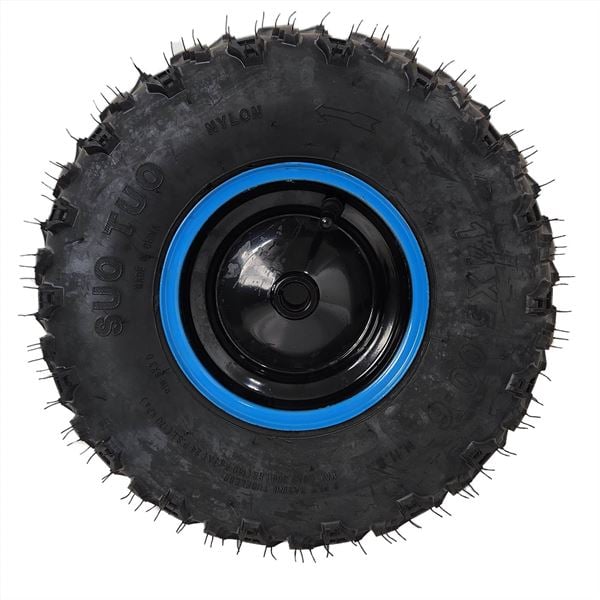 FunBikes Funkart Pro 98cc Petrol Go Kart Complete Rear Wheel Blue LHS