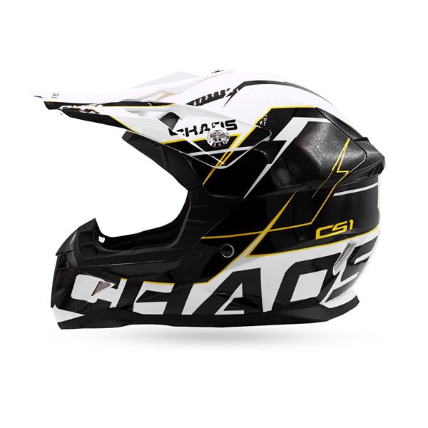 Chaos CS-1 Kids Motocross Crash Helmet White