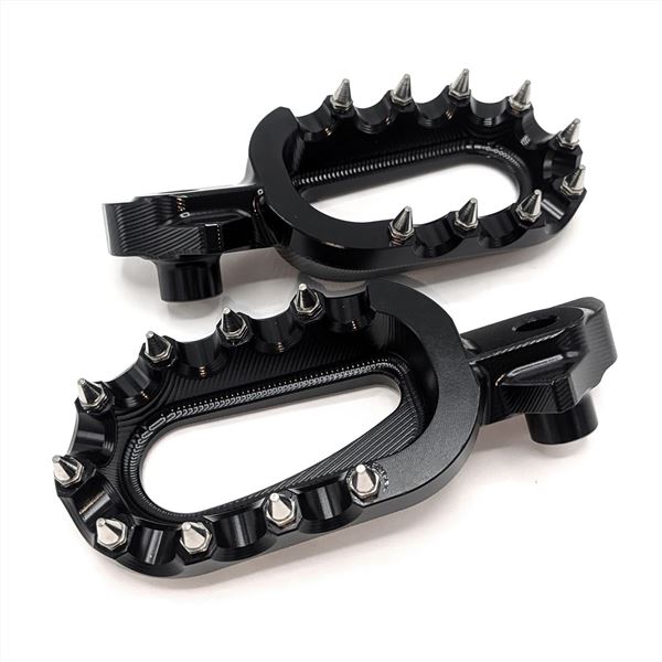 M2R RS-R 125cc/140cc Dirt Bike CNC Performance Foot Pegs Black