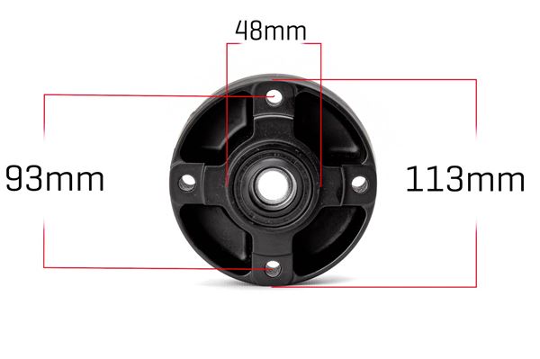 Pit Bike Supermoto 12" Black Mag Wheels KSR Style