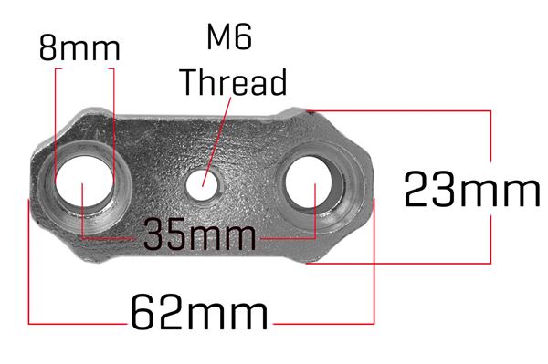 M2R 90R Handlebar Top Clamp