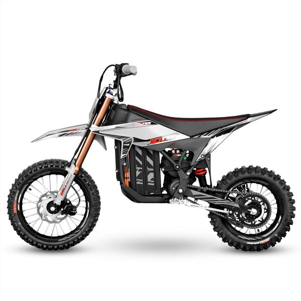 10Ten MXE-RS 14/12 3kW 65cm Electric Dirt Bike Grey/Black