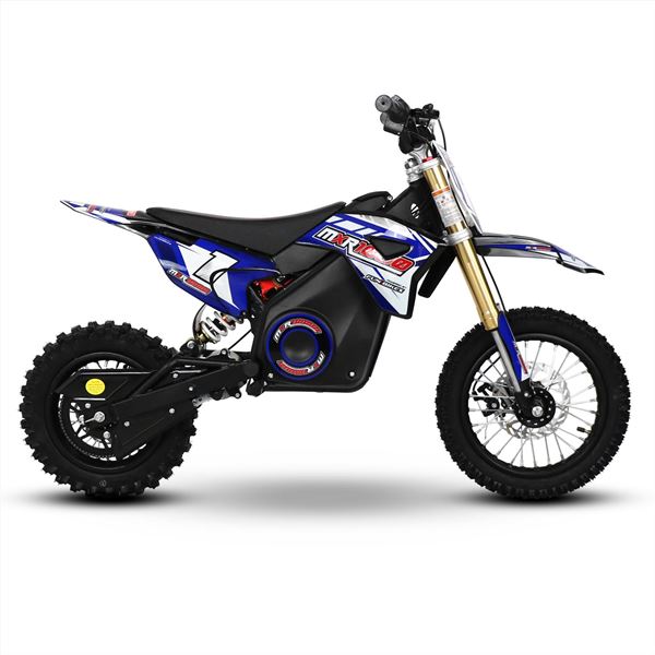 FunBikes MXR 1000w Electric Motorbike 12/10 65cm Blue Kids Dirt Bike