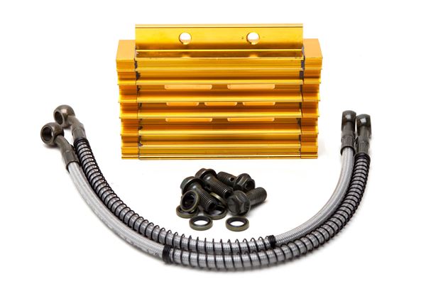 Pit Bike Oil Cooler Kit Gold