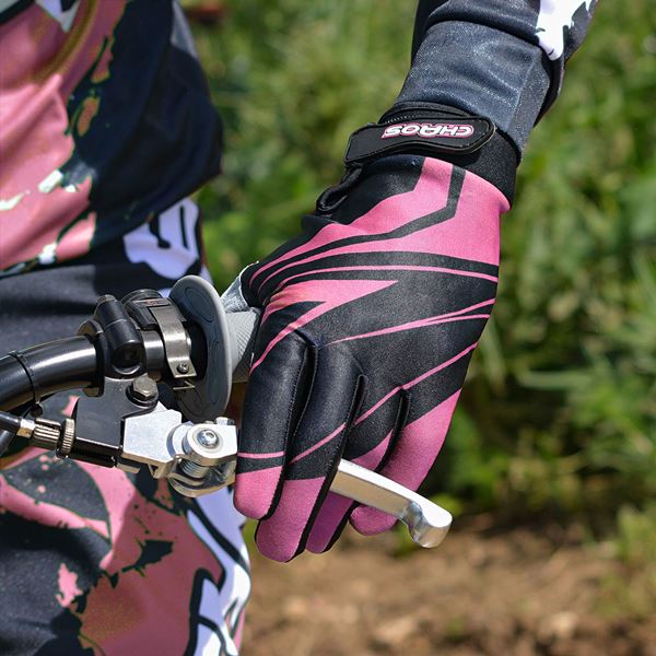 Chaos Kids Motorbike Quad Bike Gloves Pink