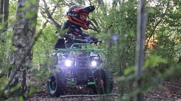 FunBikes Ranger 800w Blue Kids Electric Mini Quad Bike V2