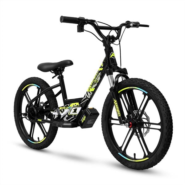 Amped A20 300w 36v 5.0ah Li Black Kids Electric Balance Bike