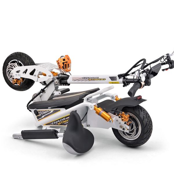 Chaos GT1600 Sport 48v Lithium Hub Drive White Adult Electric Scooter