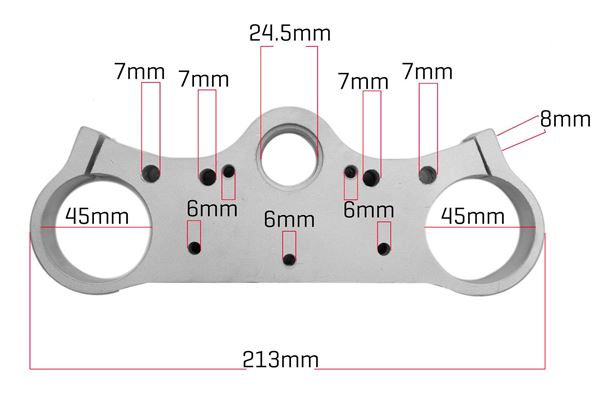 M2R 50R Fork Lower Triple Clamp