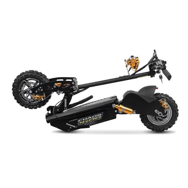 Chaos 1600w 48v SLA Hub Drive Black Off Road Electric Scooter