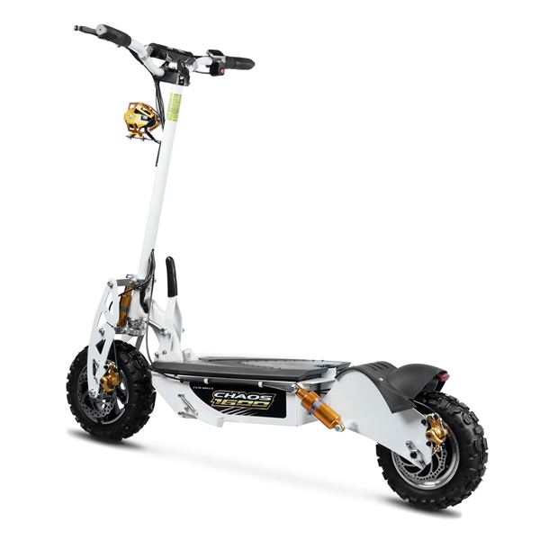Chaos 1600w 48v SLA Hub Drive White Off Road Electric Scooter