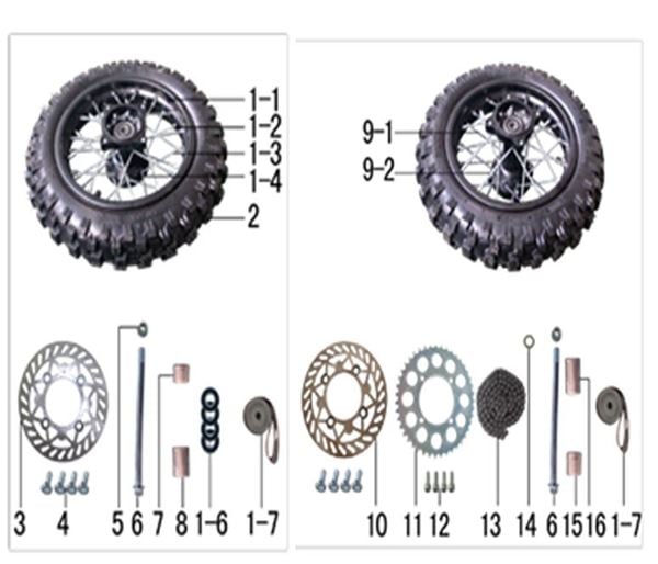 M2R 50R 90R Front Wheel Rim