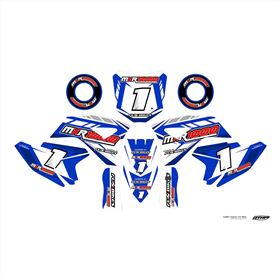 FunBikes MXR1000 Electric Dirt Bike Blue Sticker Kit