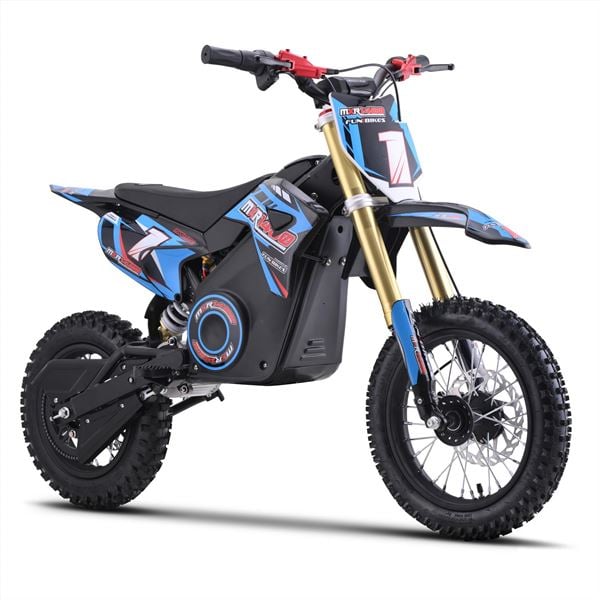 FunBikes MXR 1300w 48v Lithium Electric Motorbike 12/10 65cm Blue Kids Dirt Bike