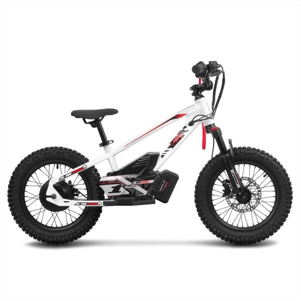 Amped A16 Pro 400w 36v 5ah Li White Kids Electric Balance Bike
