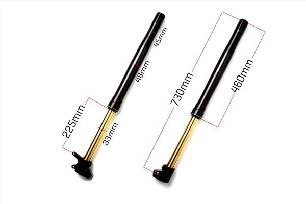 M2R KM140SM KM160SM Pit Bike Fully Adjustable Fork Legs