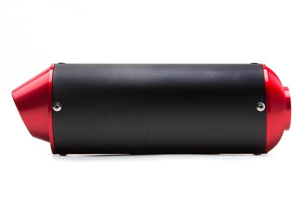 Pit Bike Red CNC End Can 38mm Silencer