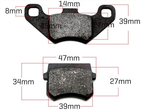 EGL 110 Quad Bike Front Brake Pads