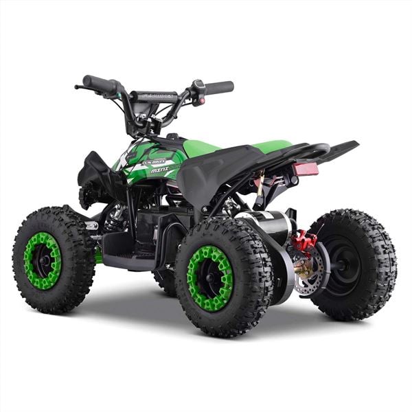 FunBikes Toxic 800w Black Green Kids Electric Mini Quad Bike V2