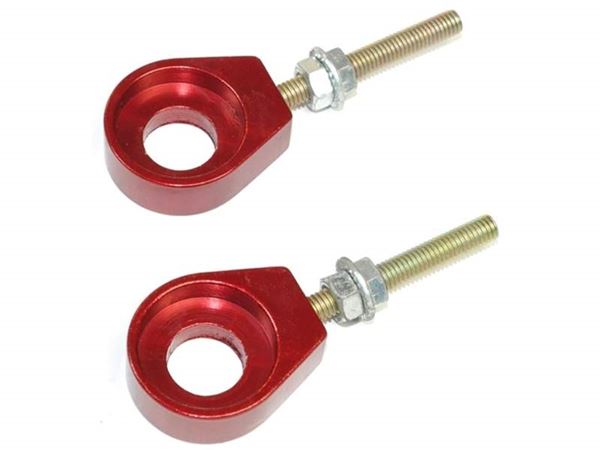 Pit Bike CNC Chain Adjuster 15mm Red