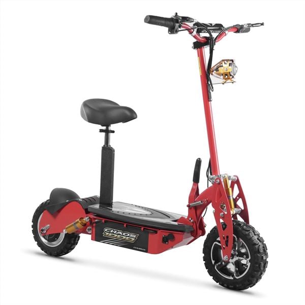 Chaos 1000w 48v SLA Hub Drive Red Off Road Electric Scooter
