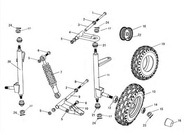 Shark Lower Suspension Arm 4.000.021