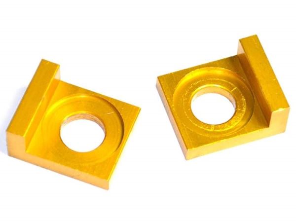 Pit Bike Chain Adjusters Gold