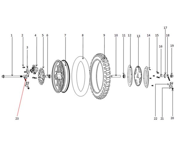 Funbikes Electric MXR Dirt Bike Rear Sprocket