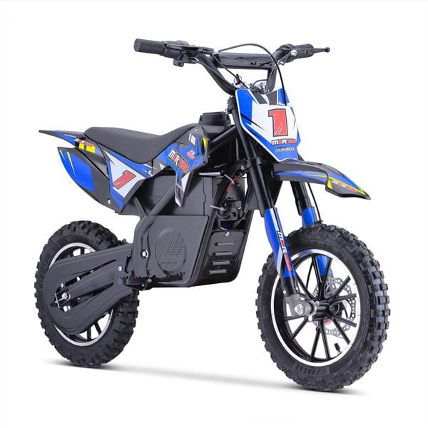 FunBikes MXR 61cm Blue Black Electric Kids Mini Dirt Motorbike