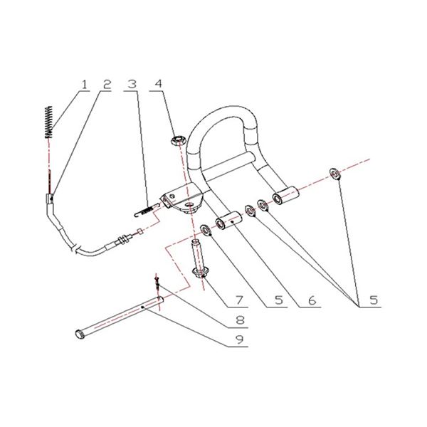 Funbikes 79cc FunKart Throttle Cable Tension Spring