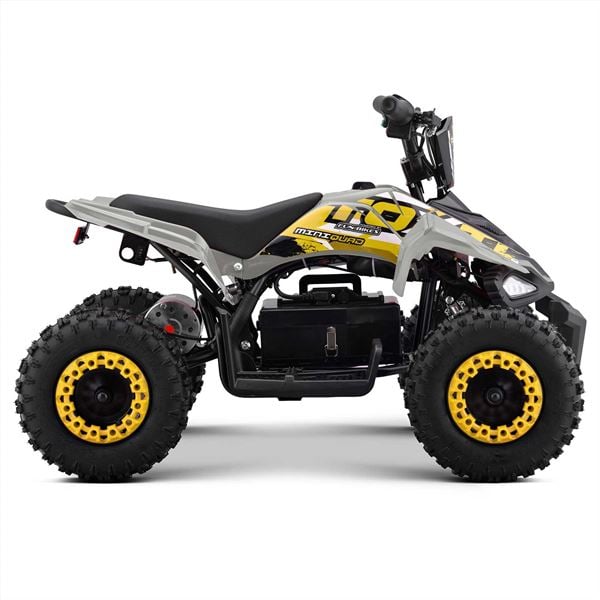 FunBikes Toxic 800w Black White Kids Electric Mini Quad Bike V2