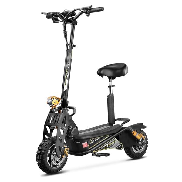 Chaos GT1600 Sport 48v 15.6ah Li Hub Drive Black Off Road Electric Scooter