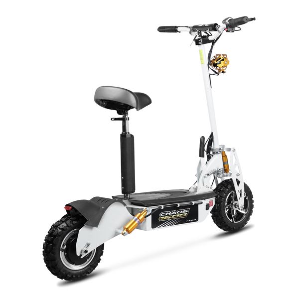 Chaos 1600w 48v SLA Hub Drive White Off Road Electric Scooter