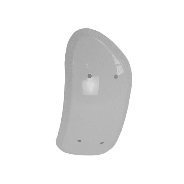 M2R CM110 White Front Mudguard LHS