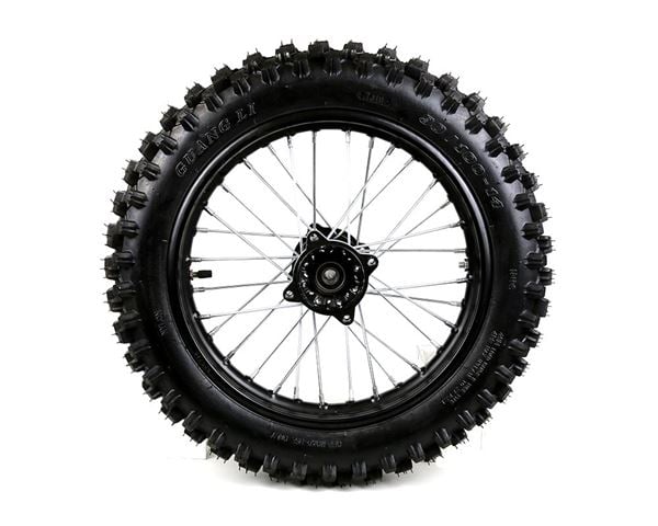 Pit Bike 14" Rear Wheel and Tyre Black